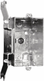 1-Gang Device Box, Gangable, 3 Inch Deep, 15 Cu. In., Steel Construction