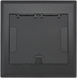 10-Gang Recessed Access Floor Box Cover, Cast Aluminum, Black Powder Coat