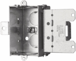 Gangable Steel Stud Device Box, 2 Inch Deep, 10 Cu. In., 1-Gang, Raised Ground