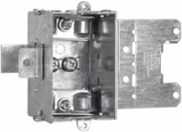 Steel Stud Device Box 1-Gang, 2 Inch Deep, 10 Cu. In., Gray