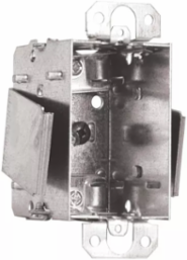 Rework Device Box 2.5 Inch Deep, 1-Gang, Steel, Universal Cable Clamps
