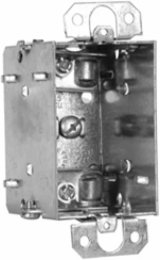 Single Gang Device Box 2-1/2 Inch Deep 12.5 Cu. In. Steel with Raised Ground Screw