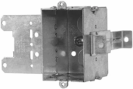 1-Gang Steel Stud Device Box, 2-1/2 Inch Deep, 12.5 Cu. In., CSA Certified, Gray