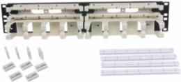 Rack Mount Kit 4 Pair with Trough, 100 Pair, 20.5 Inch Length