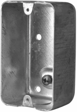 Utility Box, High Voltage (347V), 1-7/8 in. Deep, 16 Cu. In., with Raised Ground Screw, 1/2 in. KO (50-Pack)
