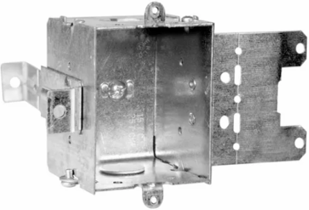 Steel Device Box, 1-Gang, 2-1/2 Inch Deep, 15.7 Cu. In., CSA Certified