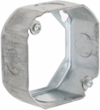 4 Inch Octagon Extension Ring, Drawn, 1-1/2 Inch Deep, 15.5 cu.in Capacity