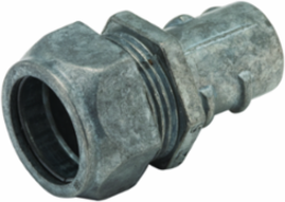 3/4 Inch Flex to 3/4 Inch EMT Screw-In Compression Coupling, Die Cast Zinc