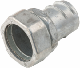 1 Inch Flex to 1 Inch EMT Screw-In Compression Coupling, Die Cast Zinc