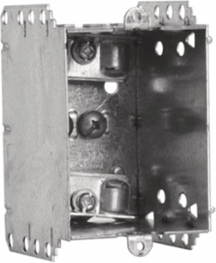 Single Gang Device Box 15 cu in 2.5 Inch Deep Steel GFCI Compatible