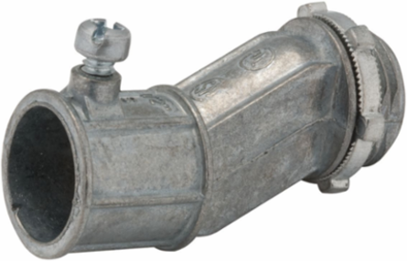 3/4 Inch EMT Offset Connector, Die Cast Zinc, UL Listed, CSA Certified