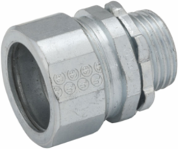 1 Inch Rigid/IMC Compression Connector, Steel/Malleable Iron, UL Listed