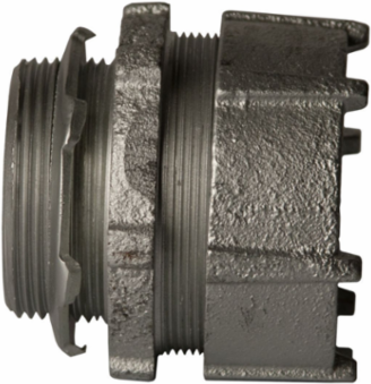 3 Inch Rigid/IMC Compression Connector, Malleable Iron, Zinc-Plated, UL Listed