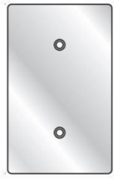 Device Box Cover, Blank - 5 x 10 Inch, Aluminum, Gray