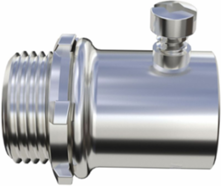 1/2 Inch EMT Set-Screw Connector Uninsulated Steel Construction cULus Listed