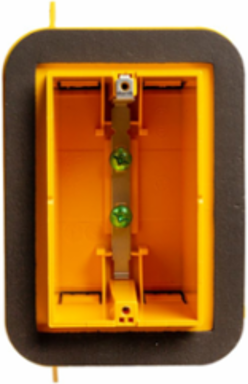 Vapor Barrier Cable Box 1-Gang, Non-Metallic, 2-3/4 Inch Deep, 4.625 Inch Width