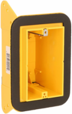 Vapor Barrier Cable Box 1-Gang, Non-Metallic, 2-3/4 Inch Deep, 4.625 Inch Width