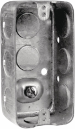Utility Box, 1-1/2 in. Deep, 11.5 Cu. In., with Raised Ground Screw, 1/2 in. KO (50-Pack)