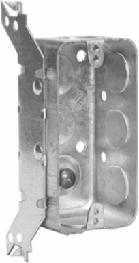 Utility Box, 1-7/8 in. Deep, 14 Cu. In., with Side Bracket, Raised Ground Screw, 1/2 in. KO (50-Pack)