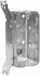 Utility Box, 1-7/8 in. Deep, 14 Cu. In., with Side Bracket, Raised Ground Screw, 1/2 in. KO (50-Pack)
