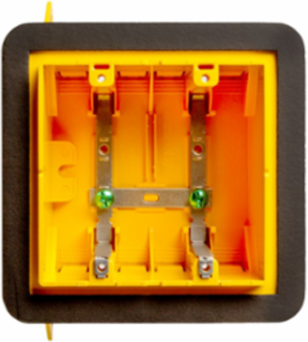 Vapor Barrier Cable Box 2-Gang 2-3/4 Inch Deep, 1/2 Inch Setback