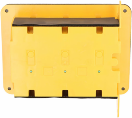 Vapor Barrier Cable Box 3-Gang Non-Metallic 2-3/4 Inch Deep, 1/2 Inch Setback