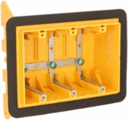 Vapor Barrier Cable Box 3-Gang Non-Metallic 2-3/4 Inch Deep, 1/2 Inch Setback