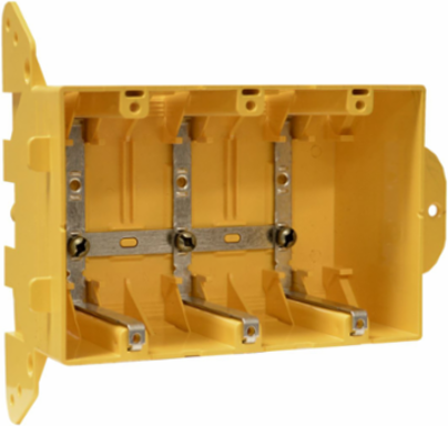 PLASTIC BOX 3G WITH BRACKET 52 CU IN