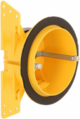 Vapor Barrier Ceiling Box, 4 Inch Round, Thermoplastic Resin, 0.265 lb.
