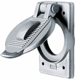 Cast Aluminum 1-Gang Wallplate Cover for 30A Power Interrupting Devices, Standard Size