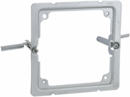 4 Inch Square RETRO-RING® Old Work Mounting Bracket, Steel, Fits 3/8 to 1-1/2 Inch Walls