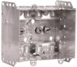 Multi-Gang Device Box 2-Gang, 2-1/2 Inch Deep, Rugged Metallic Construction