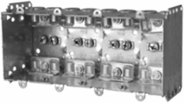 Multi-Gang Device Box 2-1/2 Inch Deep 50 Cu. In. 4-Gang for NMD/AC Cable