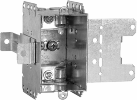 Steel Stud Device Box, 2-1/2 Inch Deep, 1-Gang, Rugged Metallic Construction