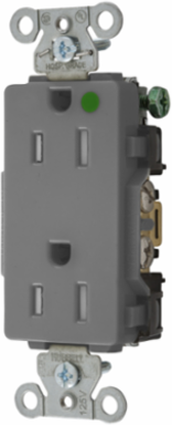 Hospital Grade Duplex Receptacle, 15A 125V, 2-Pole, 3-Wire