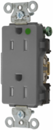 Hospital Grade Duplex Receptacle, 15A 125V, 2-Pole, 3-Wire