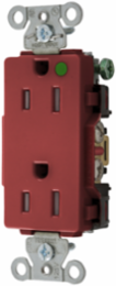 Hospital Grade Tamper Resistant Duplex Receptacle 15A 125V Red