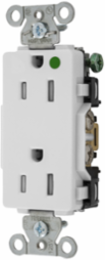 Hospital Grade Tamper Resistant Duplex Receptacle, 15A 125V, 2-Pole