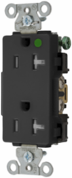 Tamper Resistant Decorator Duplex Receptacle, 20A 125V, 3.28x1.57x1.15 Inch, Hospital Grade