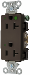 Decorator Duplex Receptacle Hospital Grade 20A 125V 3-Wire Grounding