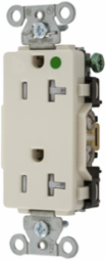 Tamper Resistant Decorator Duplex Receptacle, 20A 125V, Light Almond