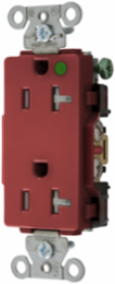 Decorator Duplex Receptacle 20A 125V 2-Pole 3-Wire Red