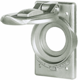 Weatherproof Cover for 1-Gang Devices, Cast Aluminum, Standard Size
