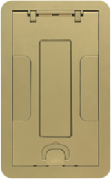 2-Gang & 4-Gang Rectangular Surface Cover Assembly, Brass Finish, Low Profile