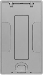 Recessed Concrete Floor Box Cover, 2-Gang, Aluminum Powder Coated Finish