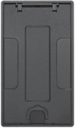 Rectangular Flush Cover Assembly, 2-Gang, Black Powder Coat, Cast Aluminum