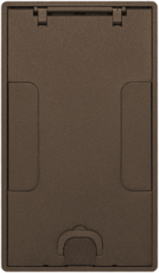 Recessed Concrete Floor Box Cover, 2-Gang/4-Gang, Cast Aluminum, Bronze Finish