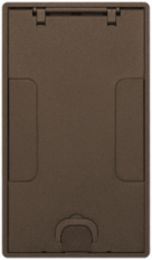 Recessed Concrete Floor Box Cover, 2-Gang/4-Gang, Cast Aluminum, Bronze Finish