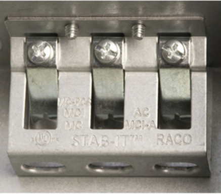 4-11/16 Inch Square Box, 2-Gang, 2-1/8 Inch Deep, Steel with 2 STAB-IT® II Connectors