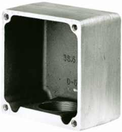 Locking Device Mounting Box for 60A Non-NEMA, Cast Aluminum, 4.9 Inch Width